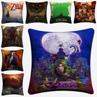 Zelda Game Painted Cotton Linen Cushion Covers Pillow Case  Almofada Home Decor   332672183492